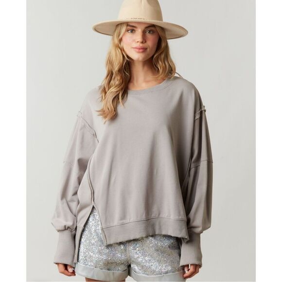 Fantastic Fawn Oversized Relaxed Tunic Sweatshirt - Picture 5 of 5